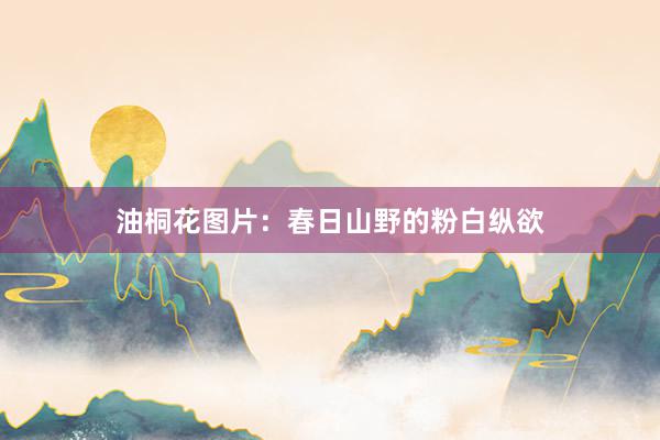油桐花图片：春日山野的粉白纵欲